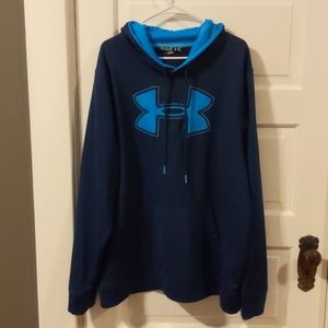 Men's 2XL Under Armour Blue Hooded Sweater